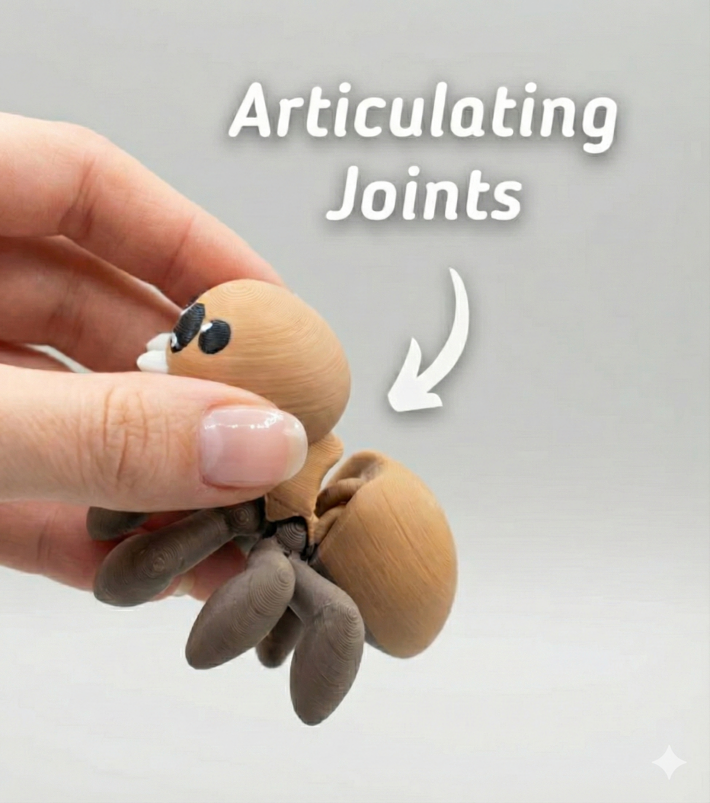 🕷️ Scuttling Cute Spider – Keychain / Decorative Version