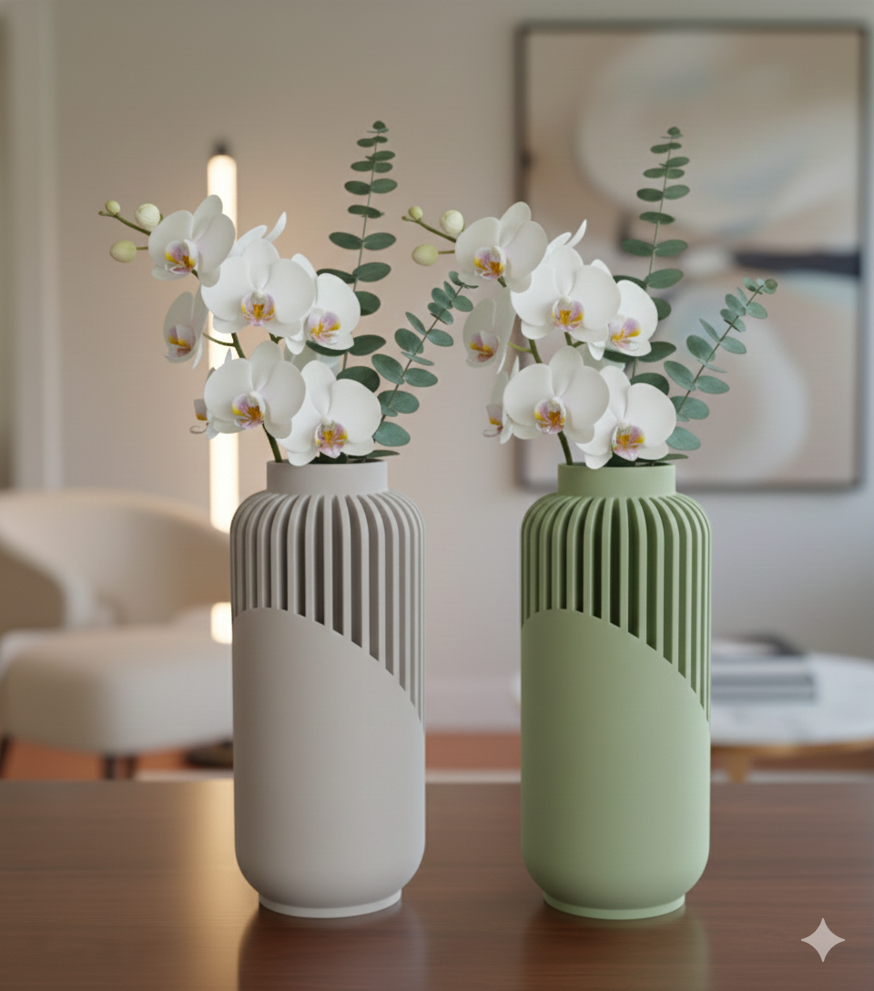 Vesa Vase – Luxe Collection | Modern 3D Printed Decorative Vase