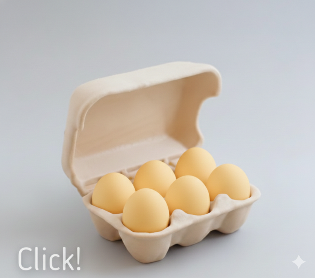 Easter Egg Clicker Box - Click-Click Collectible (Box of 6)