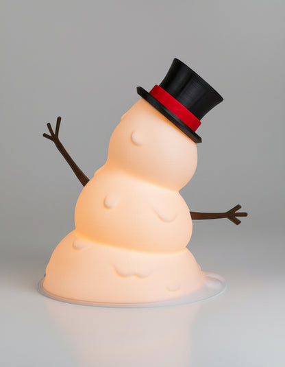 Happy Snowman Lamp (Christmas Edition) ⛄🎄