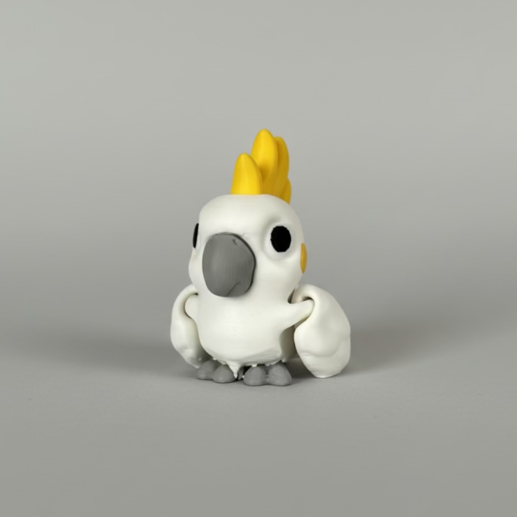 Flying Friends Collection – articulated 3D printed Mail Pigeon figure