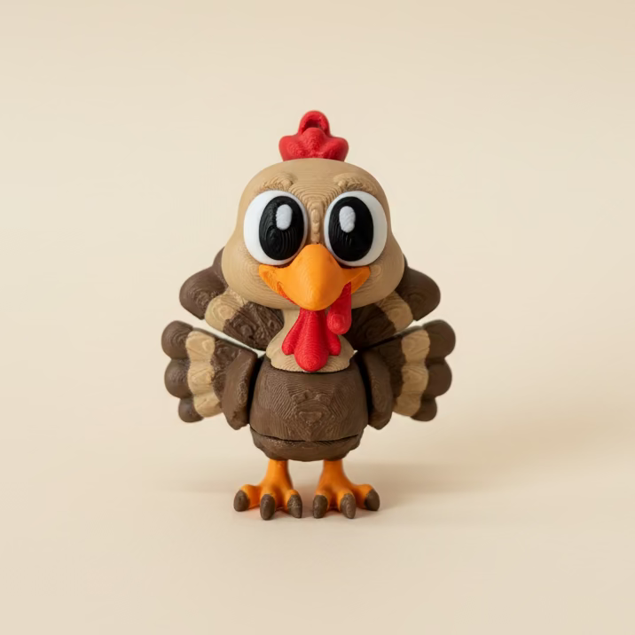 Flying Friends Collection – articulated 3D printed Owl figure