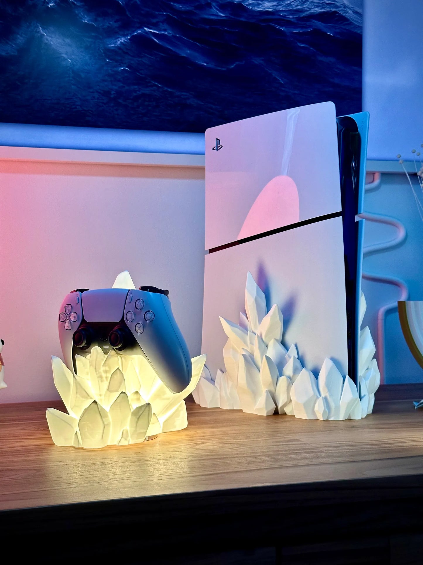 🔥 CRYSTAL CONTROLLER STAND — LED & NON-LED VERSION