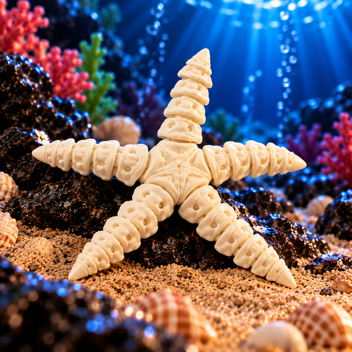Ivory Sea Creatures – 3D Printed Skeleton Model