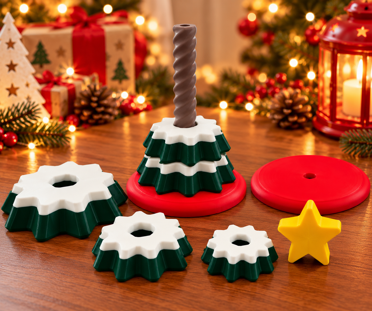 Sensory Stacking Christmas Tree 🎄⭐
