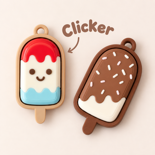 Ice Pop Clicker Keychain Fidget Toy