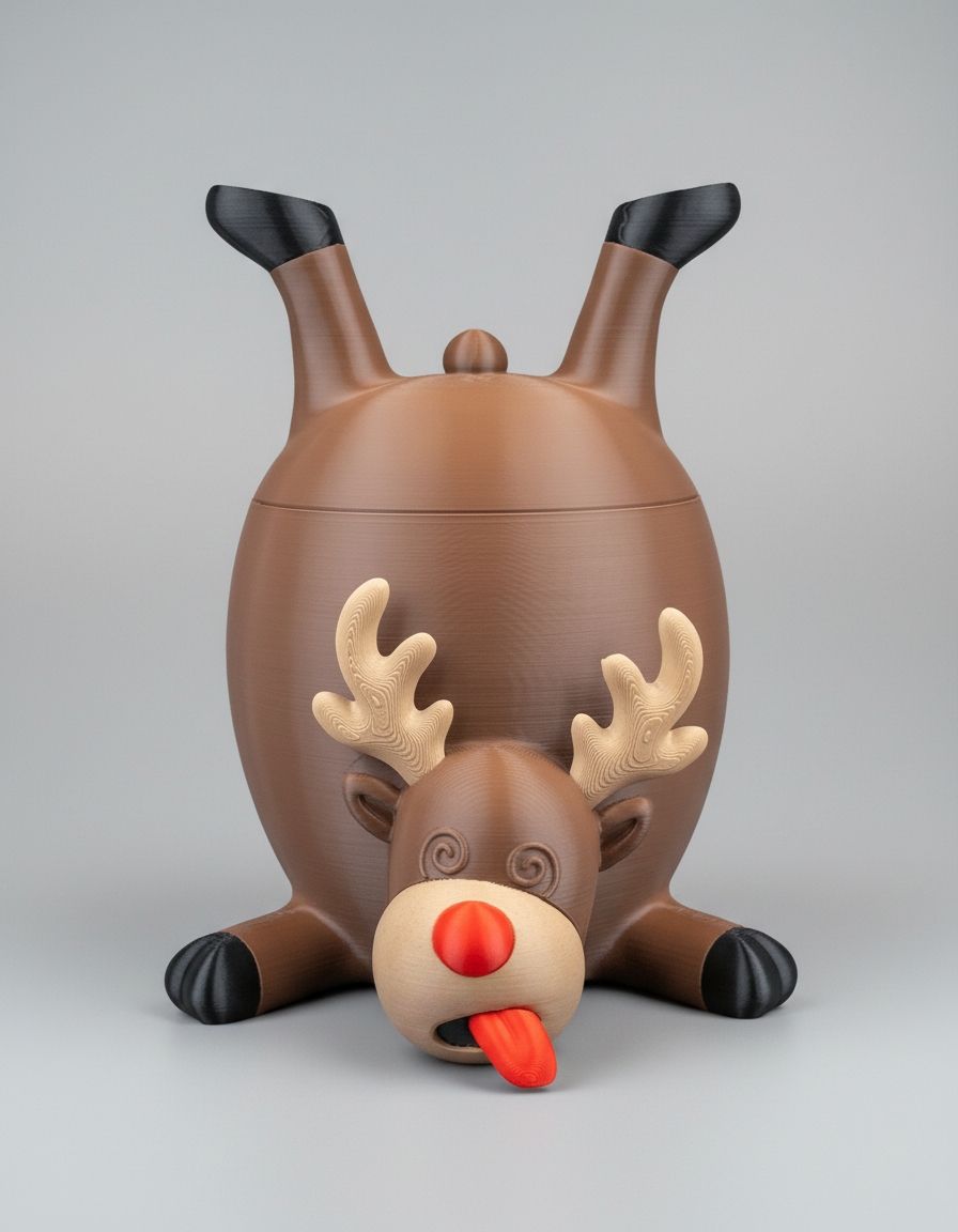 Reindeer Treats Container (Christmas Edition) 🦌🎄