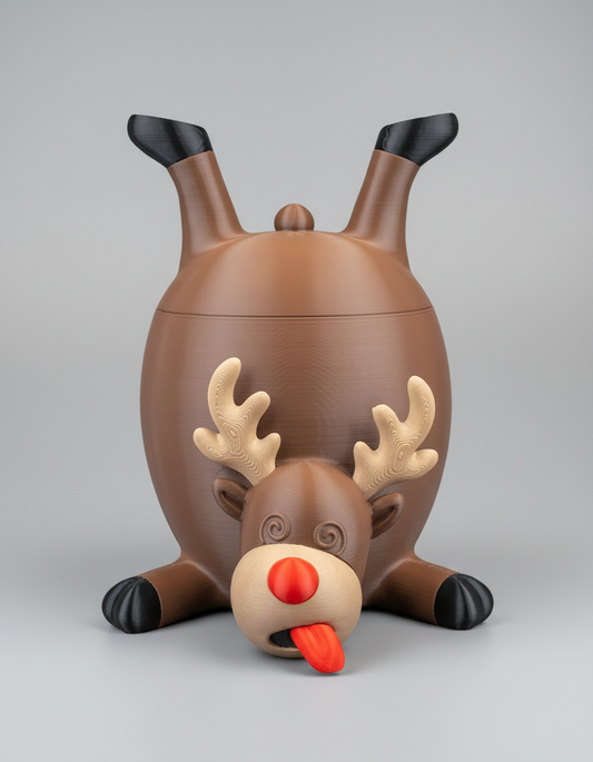 Reindeer Treats Container (Christmas Edition) 🦌🎄