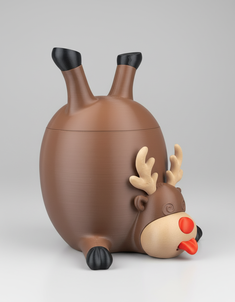 Reindeer Treats Container (Christmas Edition) 🦌🎄