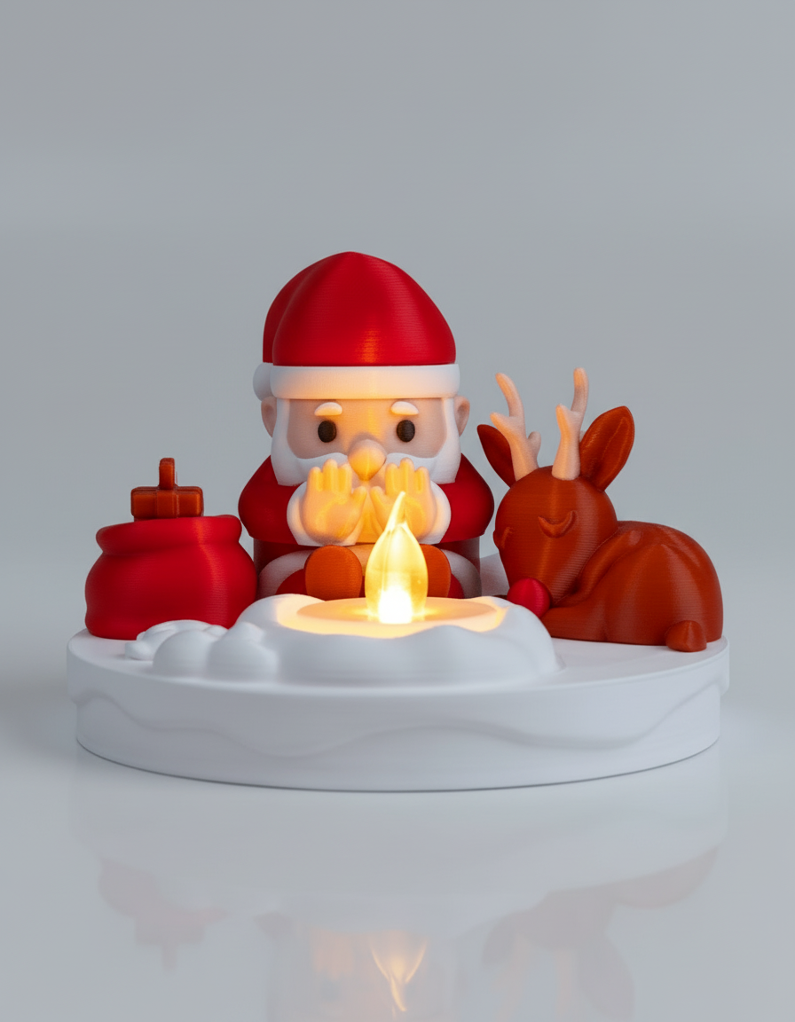 Santa Bonfire Lamp