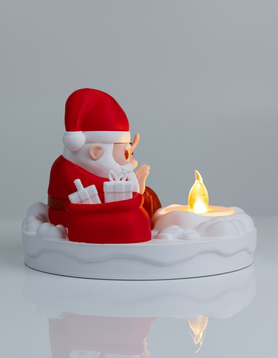 Santa Bonfire Lamp