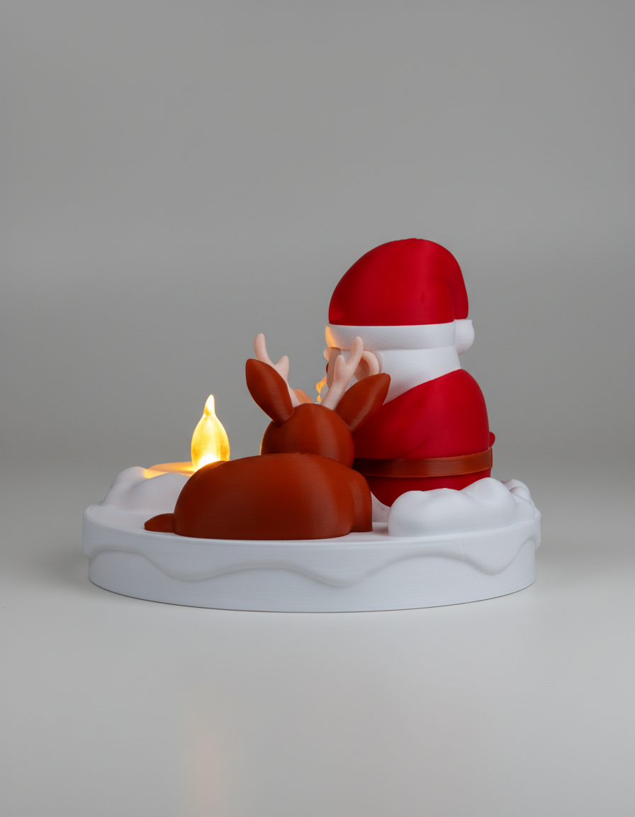 Santa Bonfire Lamp