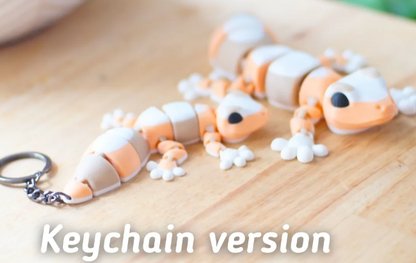 Grabby Grecko Articulated Keychain
