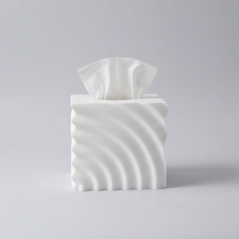 Ripple Tissue Box – Luxe Collection | Square Tissue Box Cover
