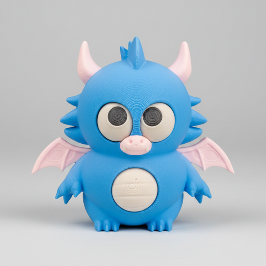 Rub-a-Dub Dragon – Wiggly Eyes Fidget Keychain