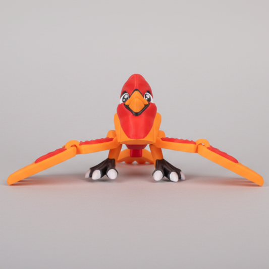 Articulated Cardinal Bird