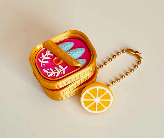 Sardine Clicker Keychain Fidget Toy