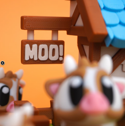 Highland Cow Country House Play Set