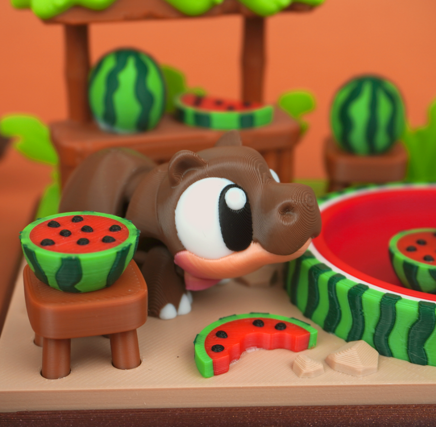 Hippo Watermelon Resort Play Set