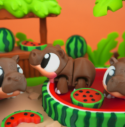Hippo Watermelon Resort Play Set