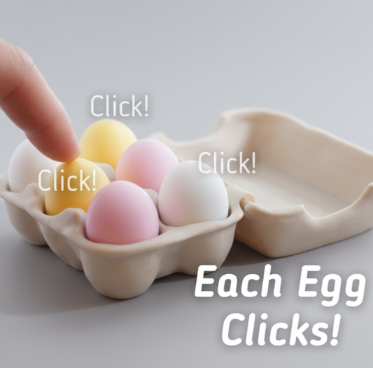 Easter Egg Clicker Box - Click-Click Collectible (Box of 6)