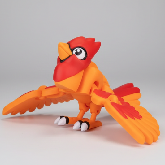 Articulated Cardinal Bird
