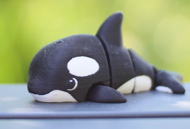 Ocean Collection – articulated 3D printed Orca figure