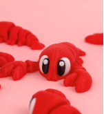 Ocean Collection – articulated 3D printed Axolotl figure