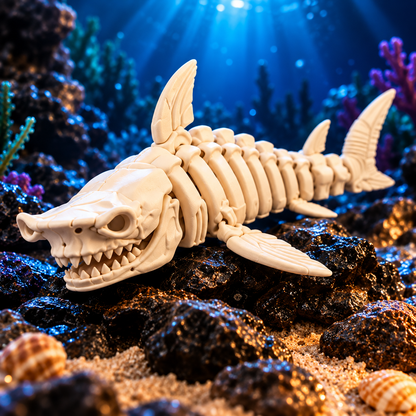 Ivory Sea Creatures – 3D Printed Skeleton Model