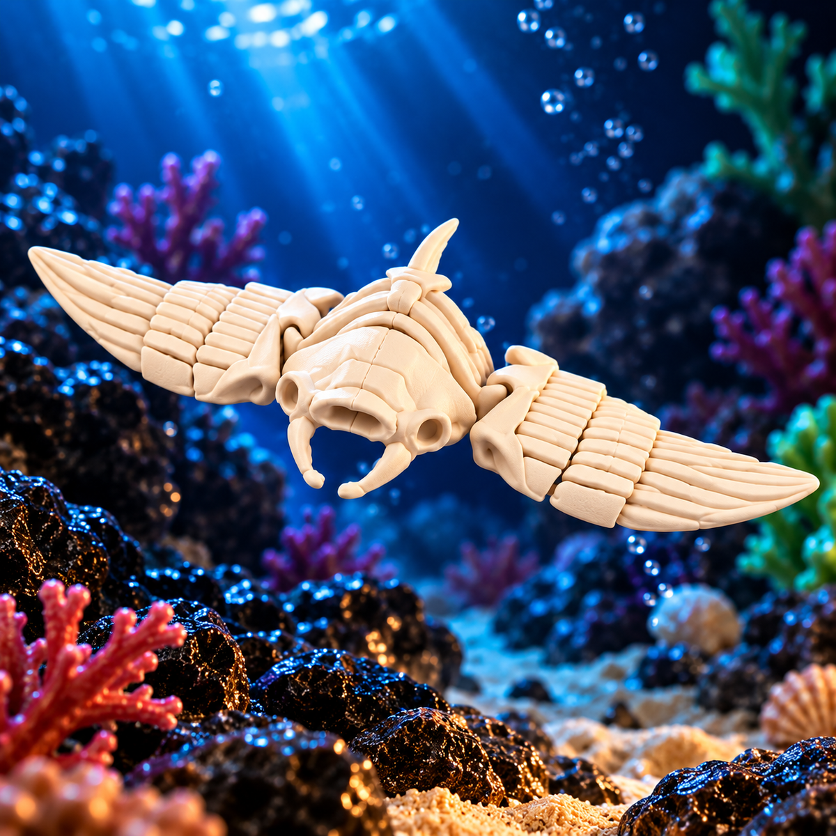 Ivory Sea Creatures – 3D Printed Skeleton Model