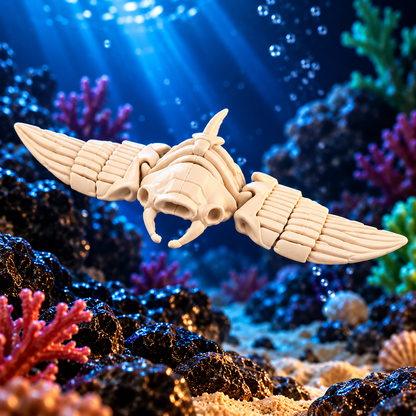 Ivory Sea Creatures – 3D Printed Skeleton Model