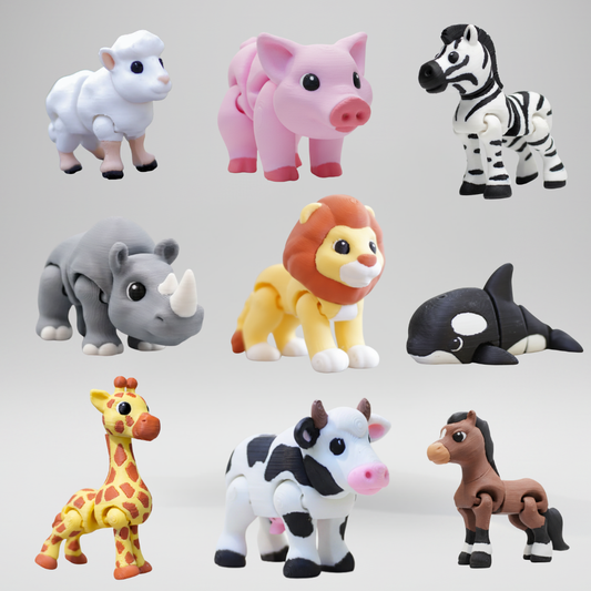 Articulated 3D Printed Animal Collection