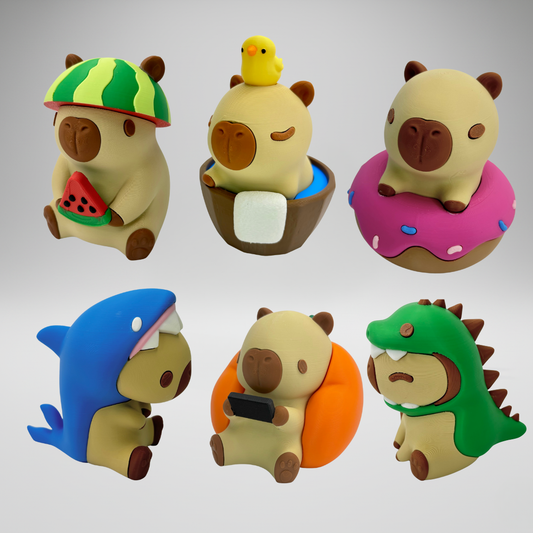 🧡 CAPY MOOD – Complete Collection (6 Capybaras)