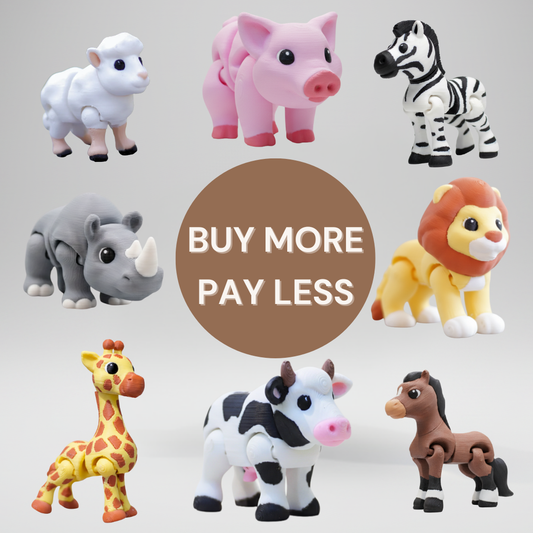 Articulated 3D Printed Animal Collection