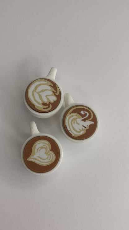 Latte Clicker – Mini Coffee Click Toy (Keychain Version)