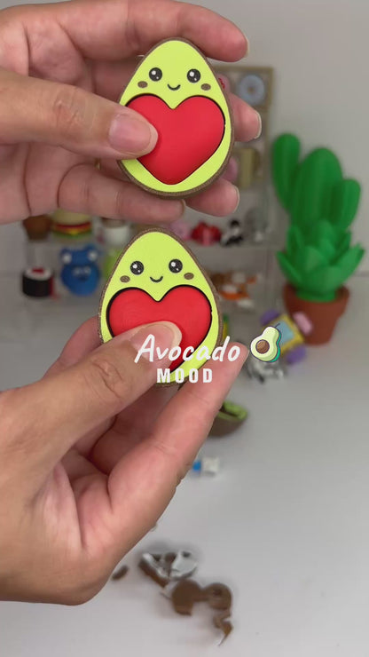 Cute Avocado Clicker Keychain – Click Toy