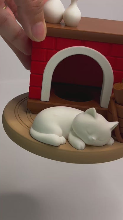 Kitty Night – Fireplace Lamp (Christmas Edition)