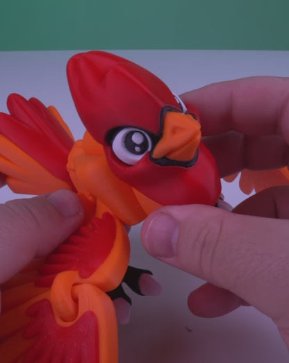 Articulated Cardinal Bird