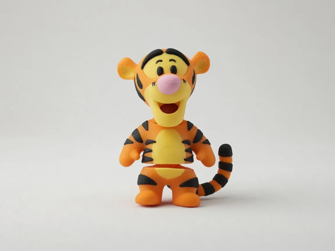Bouncy Tiger Keychain